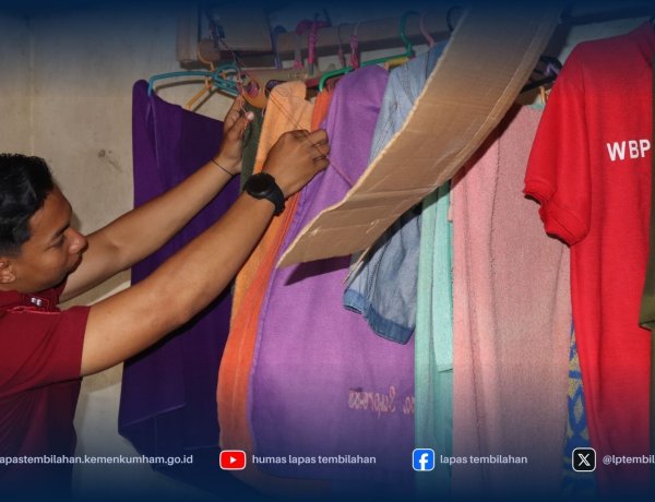 Lapas Tembilahan Kembali Gelar Razia Rutin Kamar Hunian, Deteksi Dini Gangguan Kamtib